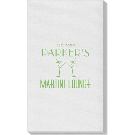 Martini Lounge Linen Like Guest Towels